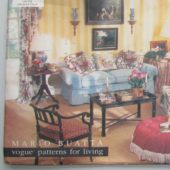 Mario Buatta Designer Sofa Chair Cover Sewing Pattern - 1730 - NEW - Picture 4 of 5